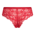 Slip br&eacute;silien jambe haute Iva Curvy, Rouge