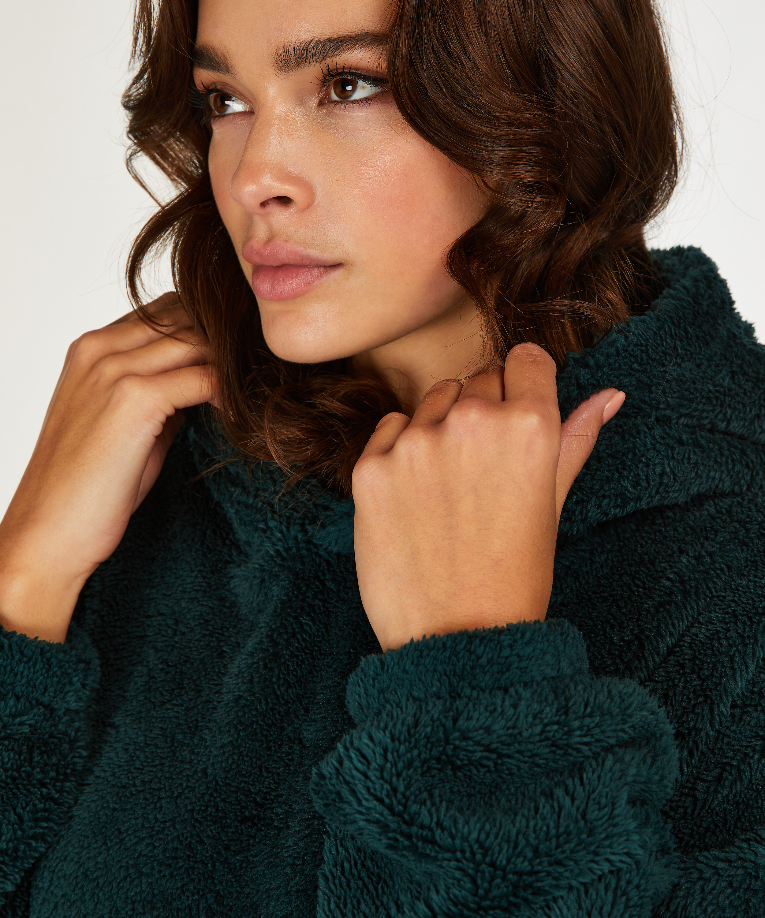 Robe polaire Snuggle Lounge, Vert, main