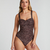 Maillot de bain Leopard, Brun