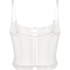 Bustier Kristina, Blanc