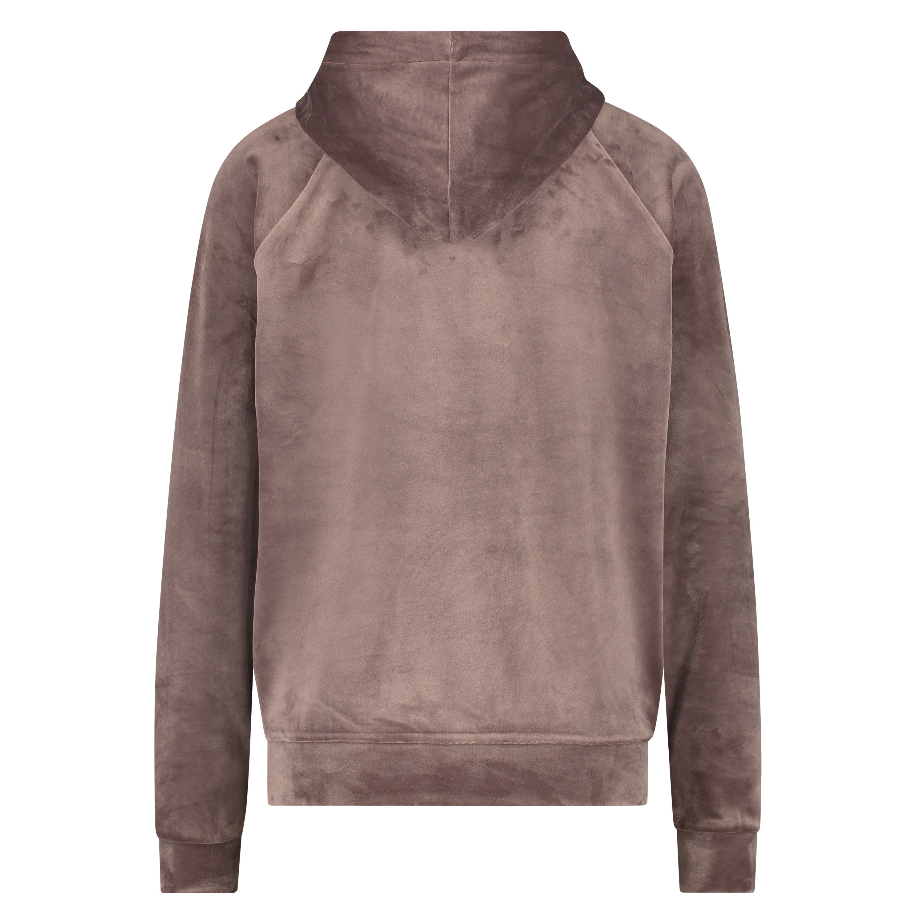 Hoodie en velours, Brun, main