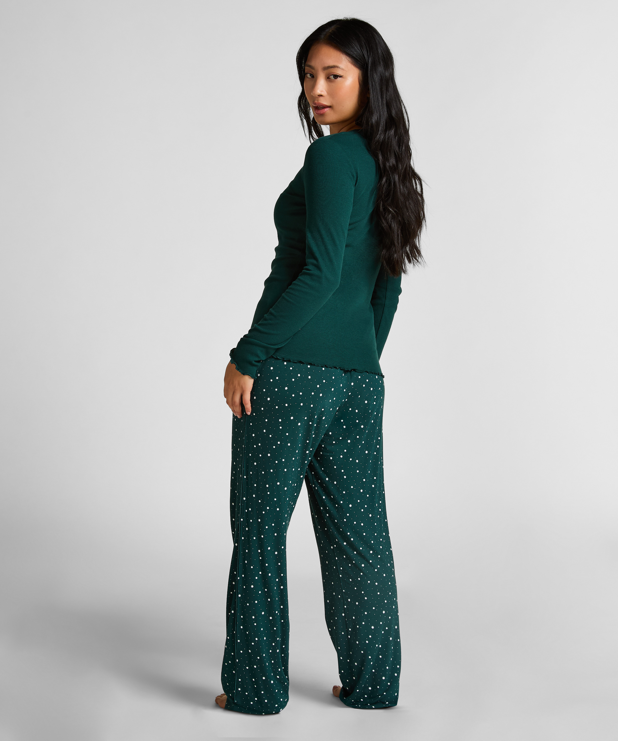 Pantalon de pyjama Jersey, Vert, main