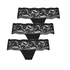 Lot de 3 boxers string Florence, Noir