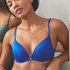 Soutien-gorge &agrave; armatures pr&eacute;form&eacute; Plunge, Bleu