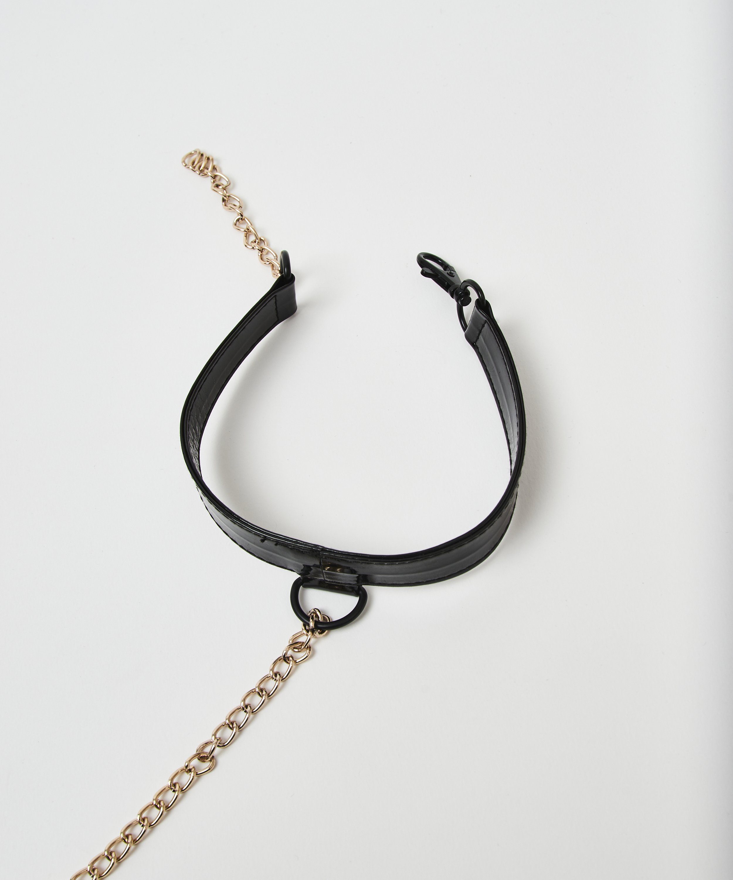 Body harnais avec ras-de-cou Private, Noir, main