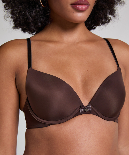 Soutien-gorge à armatures préformé Plunge, Brun