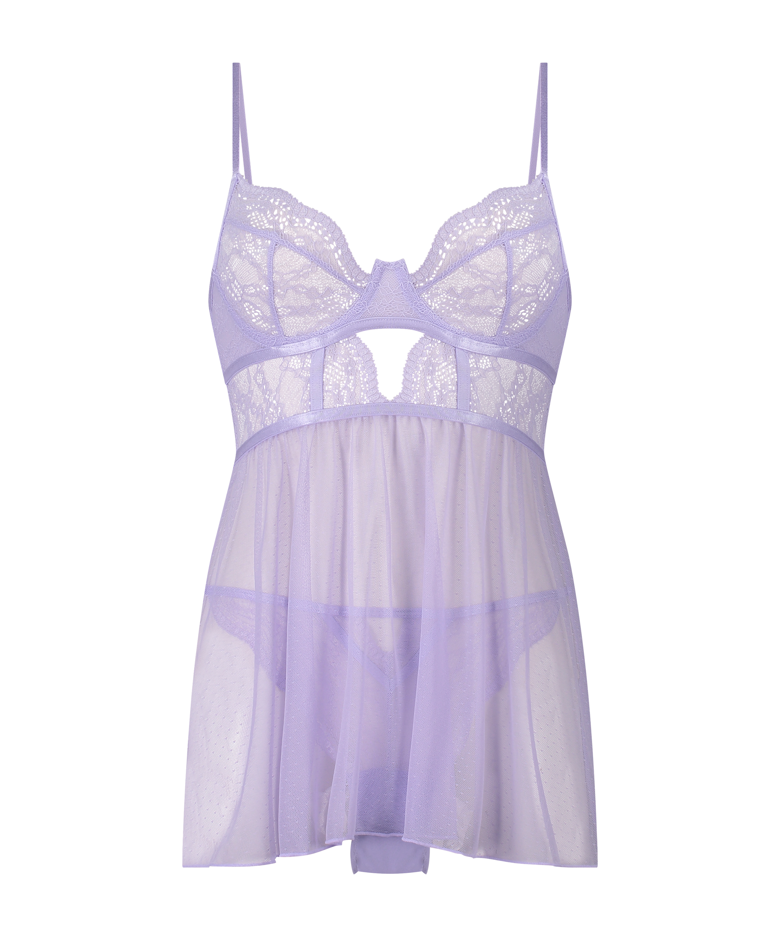 Babydoll Isabelle, Pourpre, main