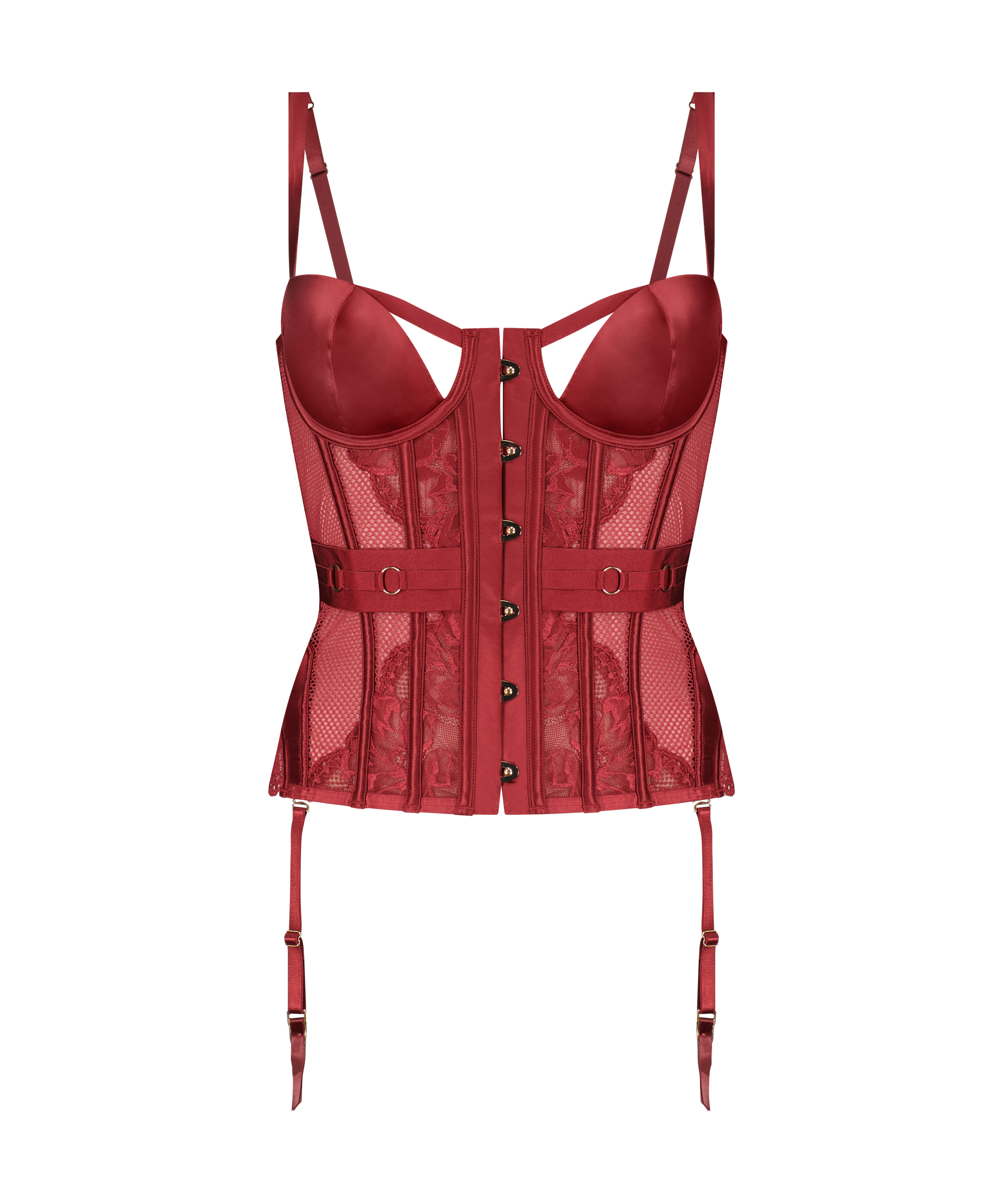 Bustier Pleasure, Rouge, main