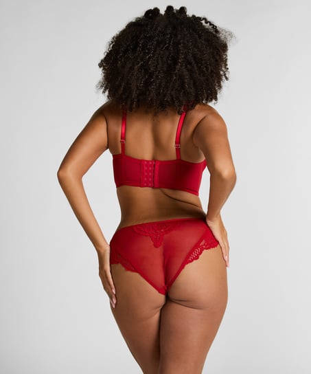 Voorgevormde longline beugel bh Whitney, Rood