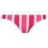 Slip de bikini br&eacute;silien taille basse Candy Stripes, Rose