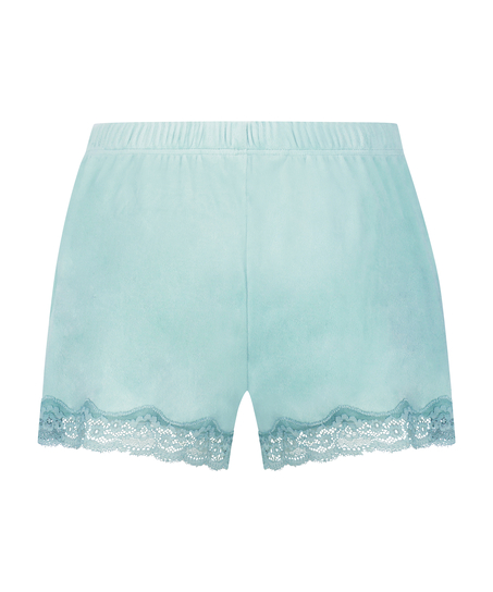 Short velours dentelle, Vert
