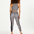 HKMX Sport cropped tanktop Luipaard, Grijs