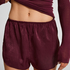 Short en satin Minimal, Pourpre