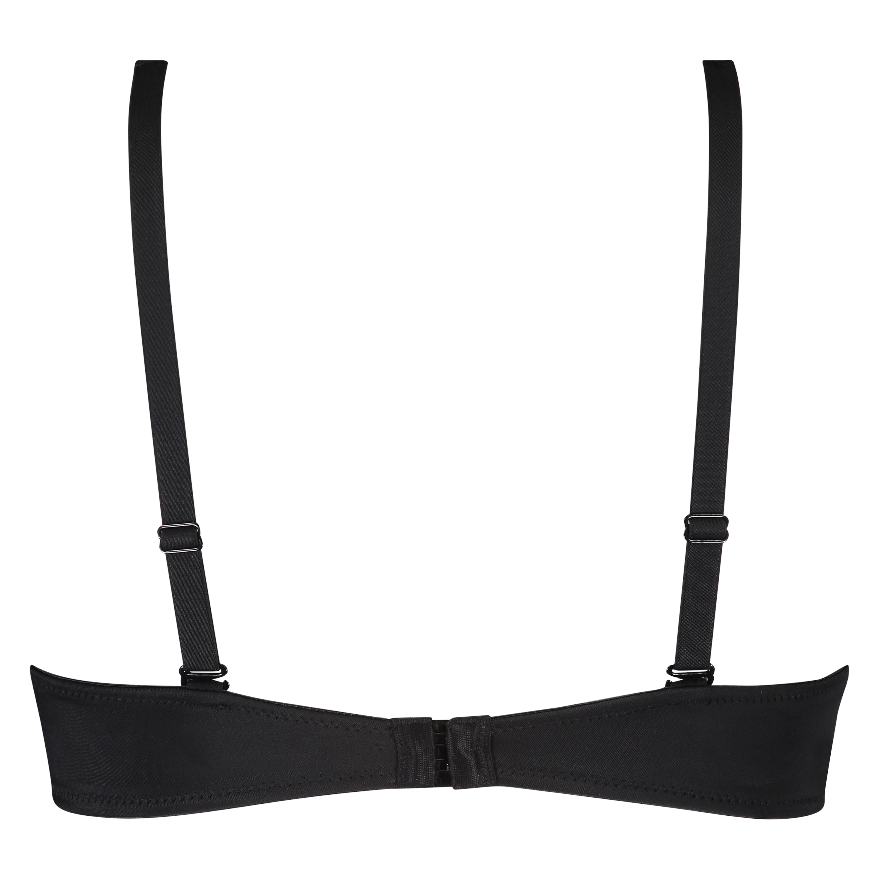 Niet-voorgevormde beugel bh Satin fleece, Zwart, main