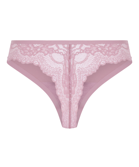 Invisible string Lace back, Roze