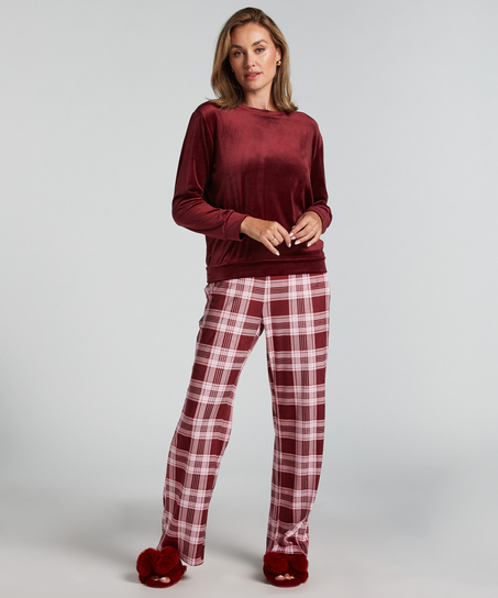 Ensemble pyjama Velours, Pourpre