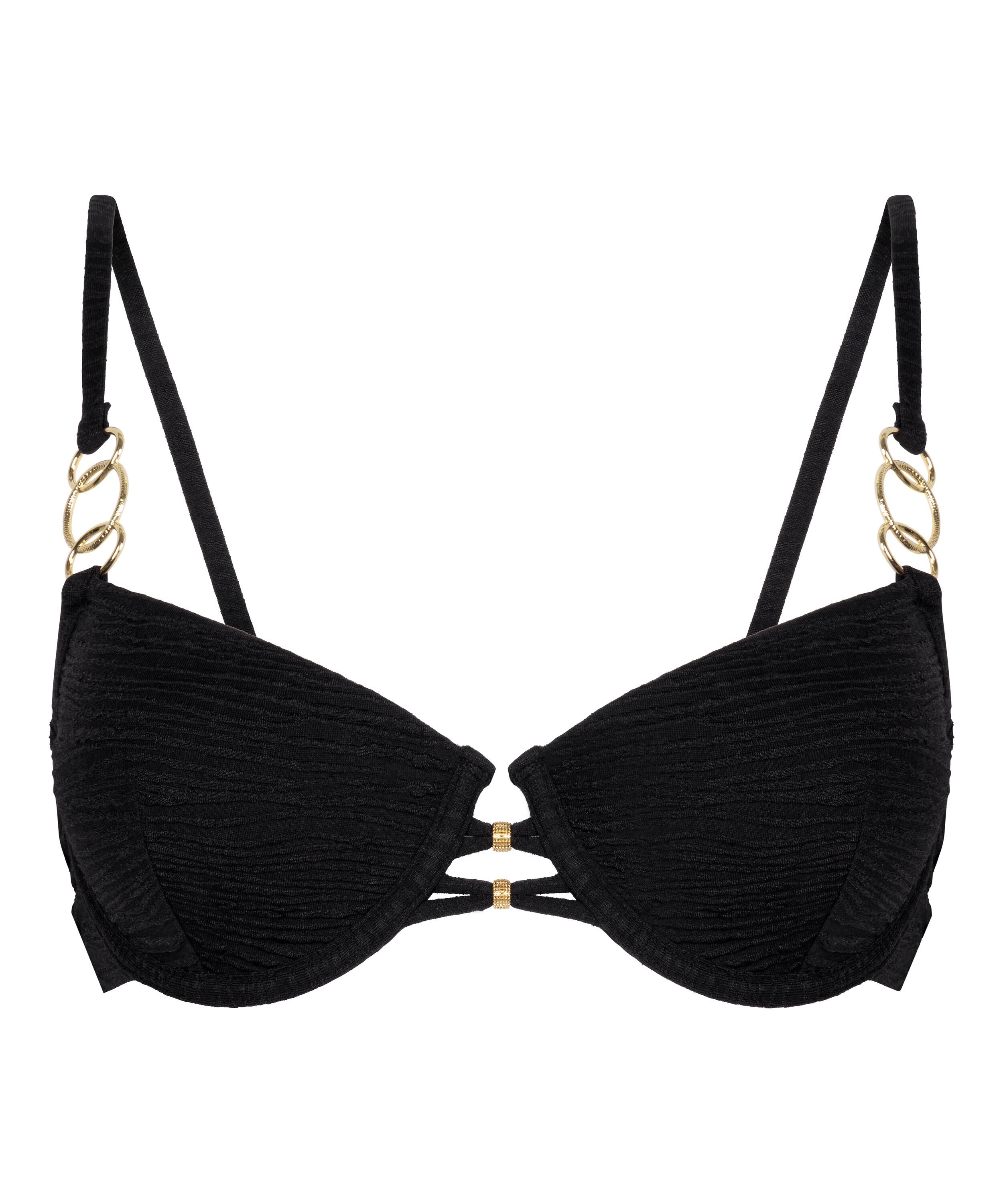 Voorgevormde bikini top Bahamas, Zwart