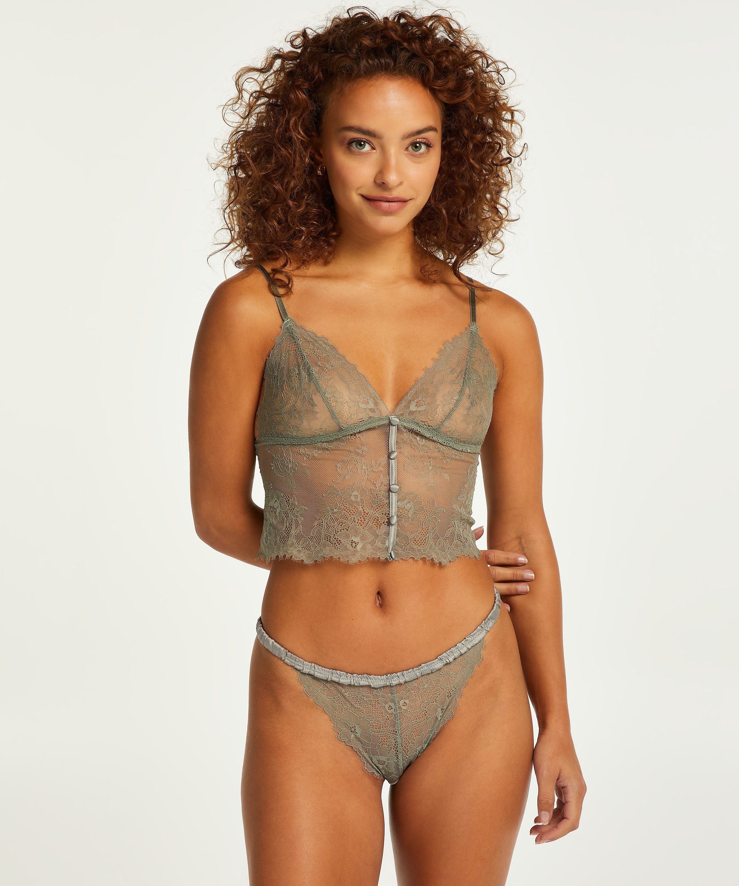Longline bralette Bailey, Groen, main