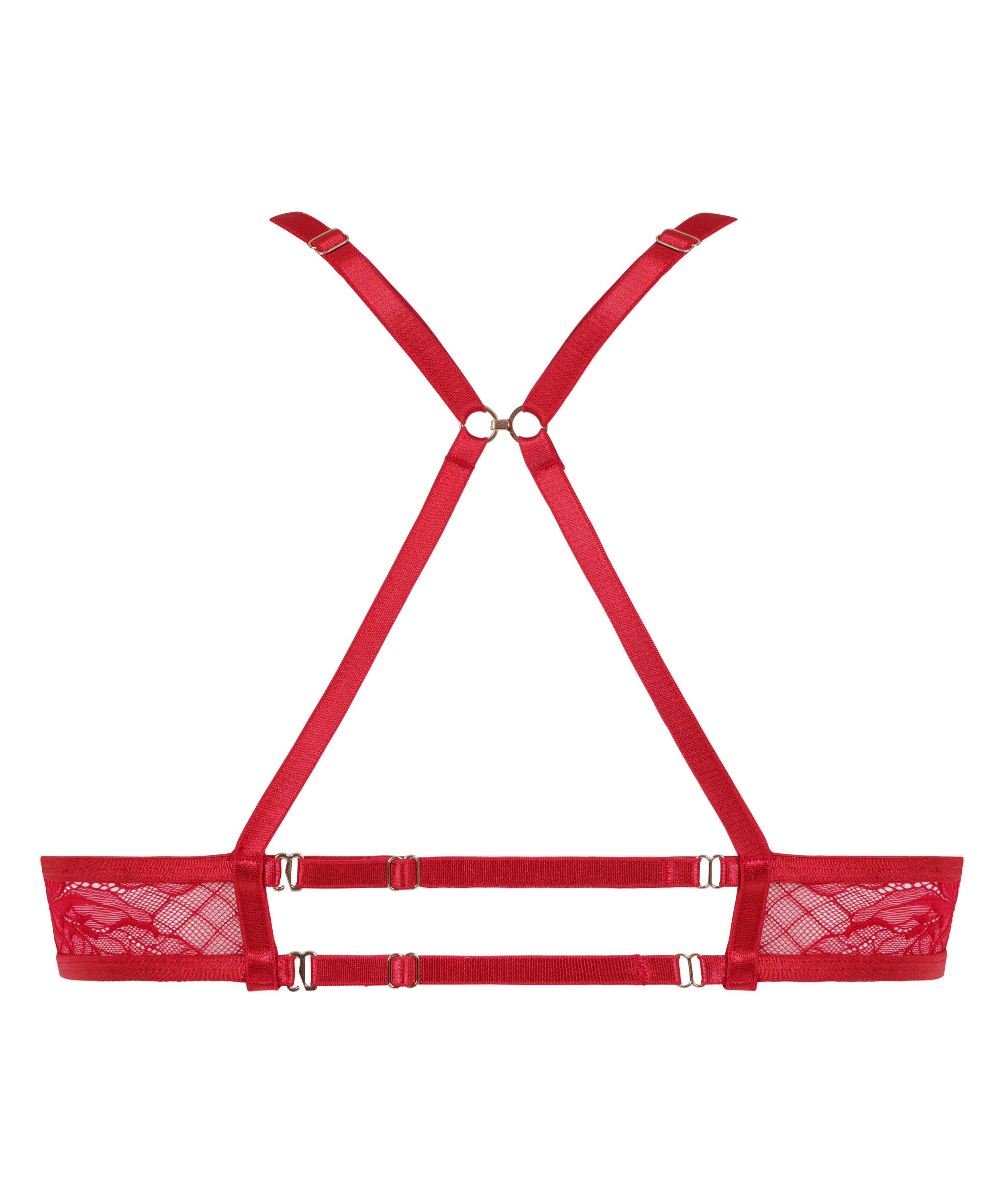Soutien-gorge à armatures non-préformé Chayna, Rouge, main