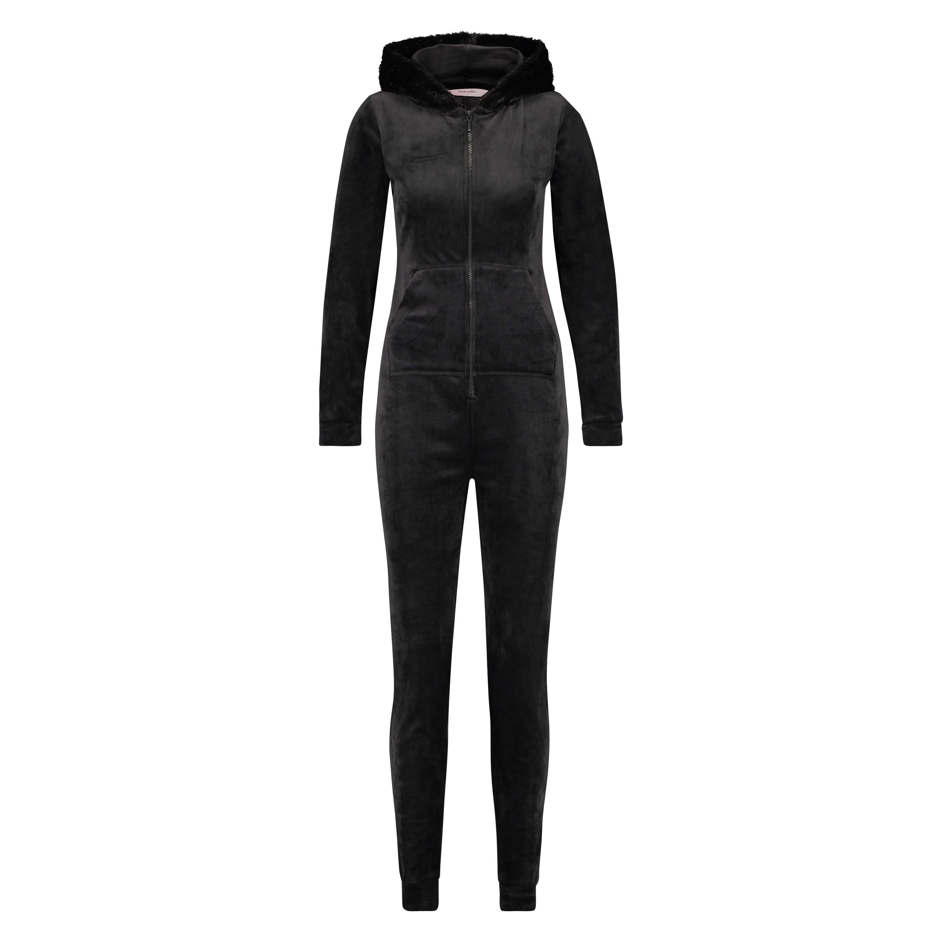 Onesie Velours, Zwart, main