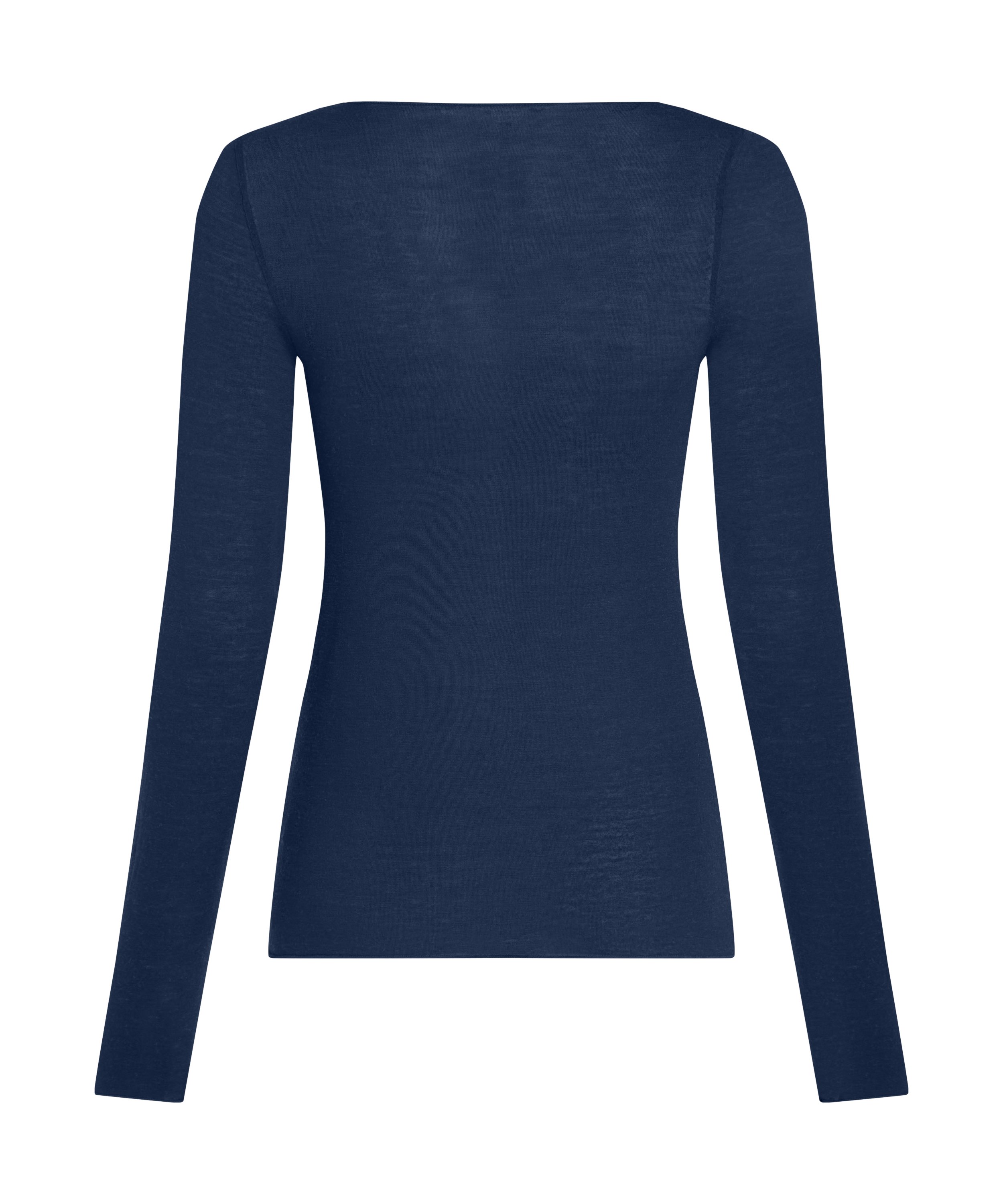 super soft Boothals shirt met Cashmere, Blauw, main