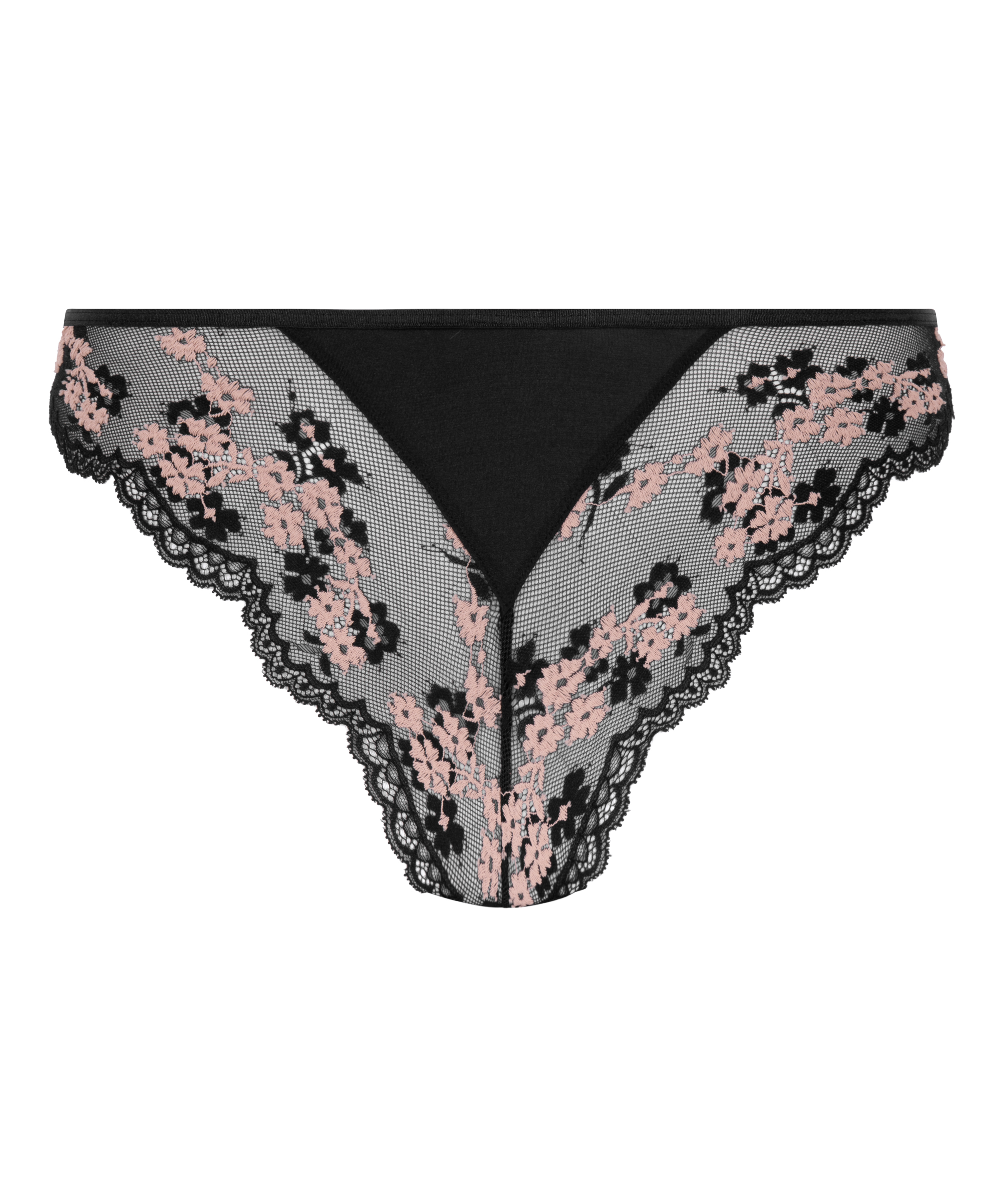 Hoog uitgesneden brazilian Caro, Zwart, main