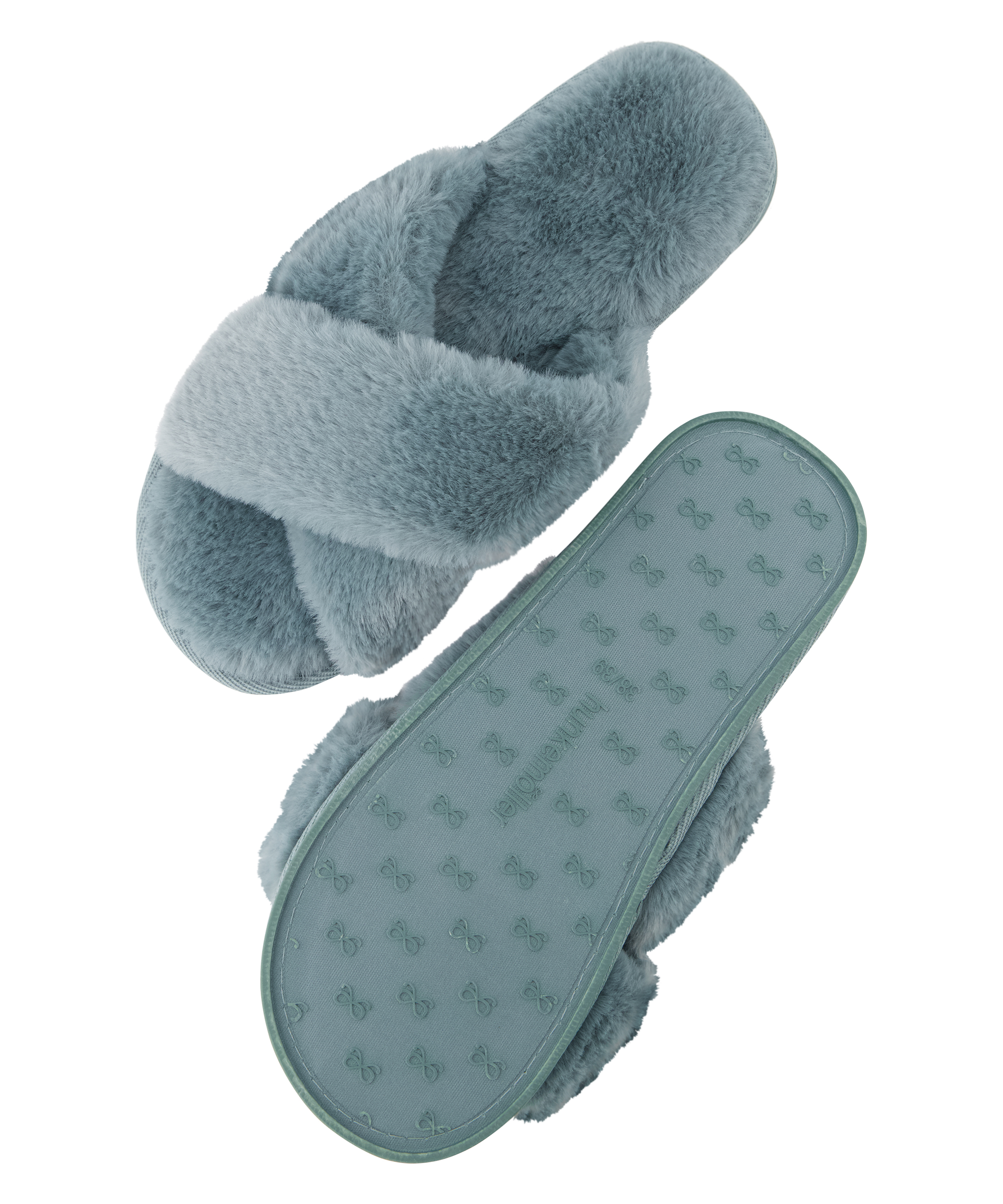 Chaussons Lia, Bleu, main