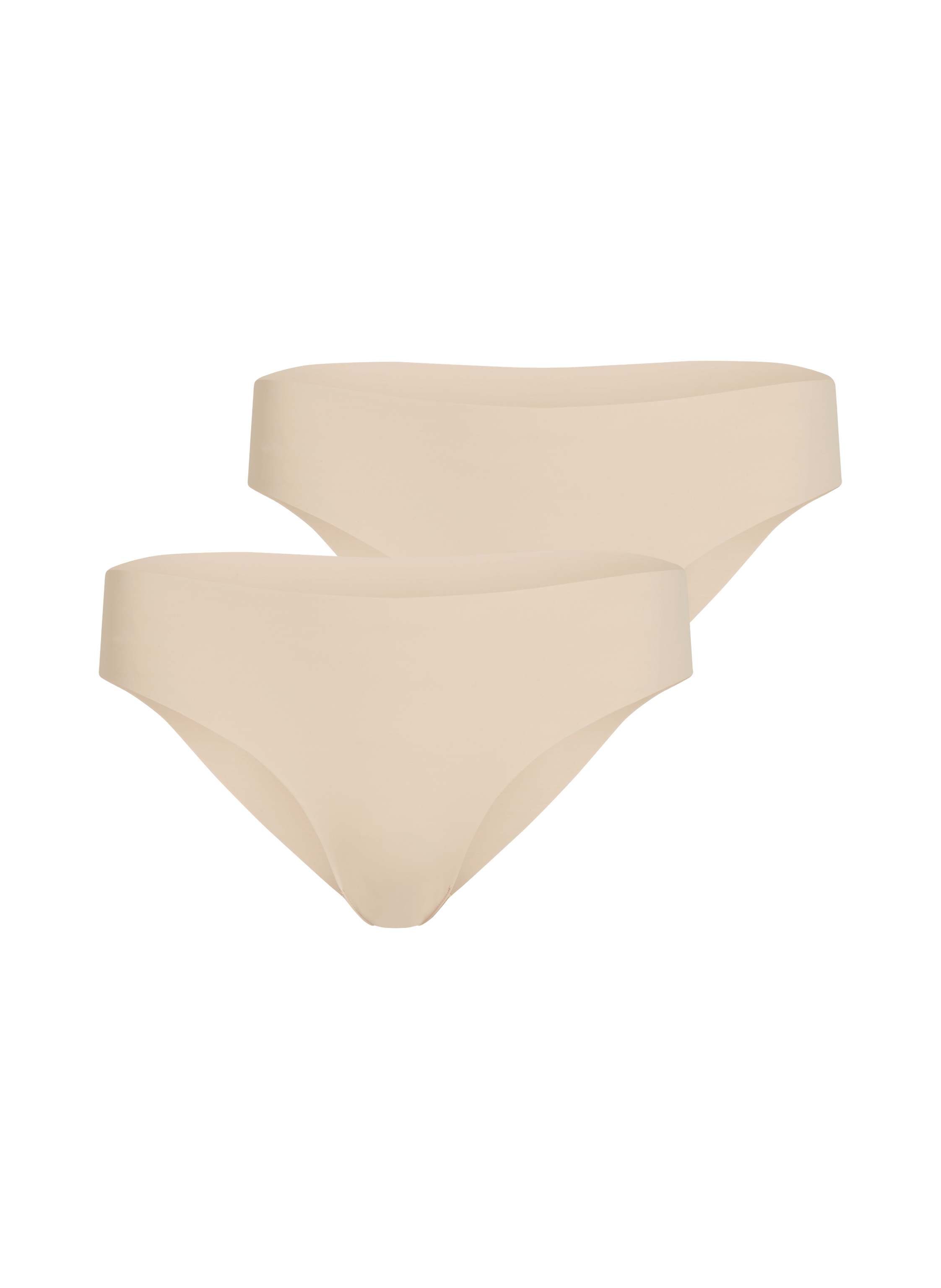 Lot de 3 slips brésiliens invisibles, Beige, main