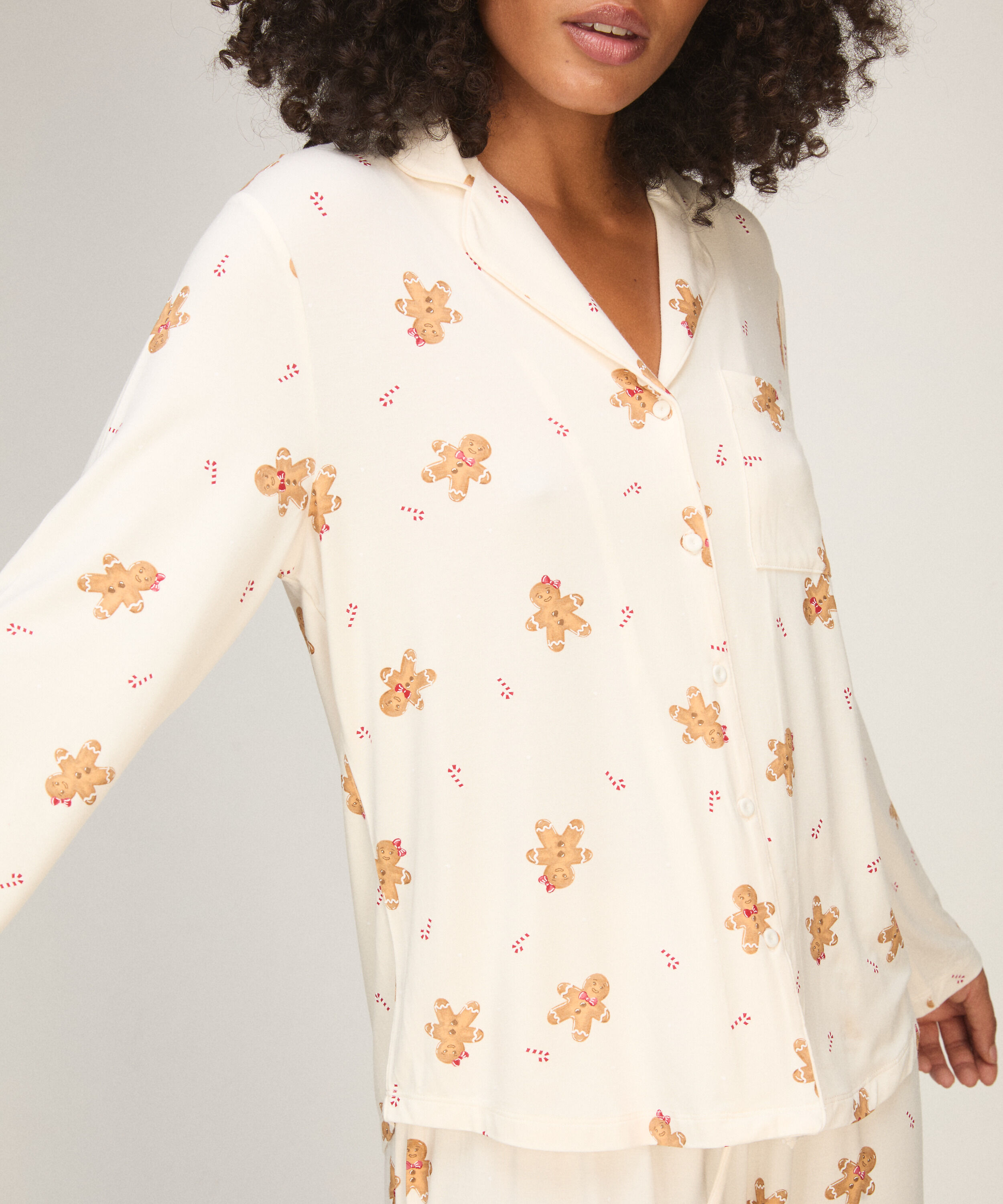 Pyjama Jacket Essential, Wit