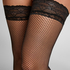 Stay-ups Fishnet, Zwart