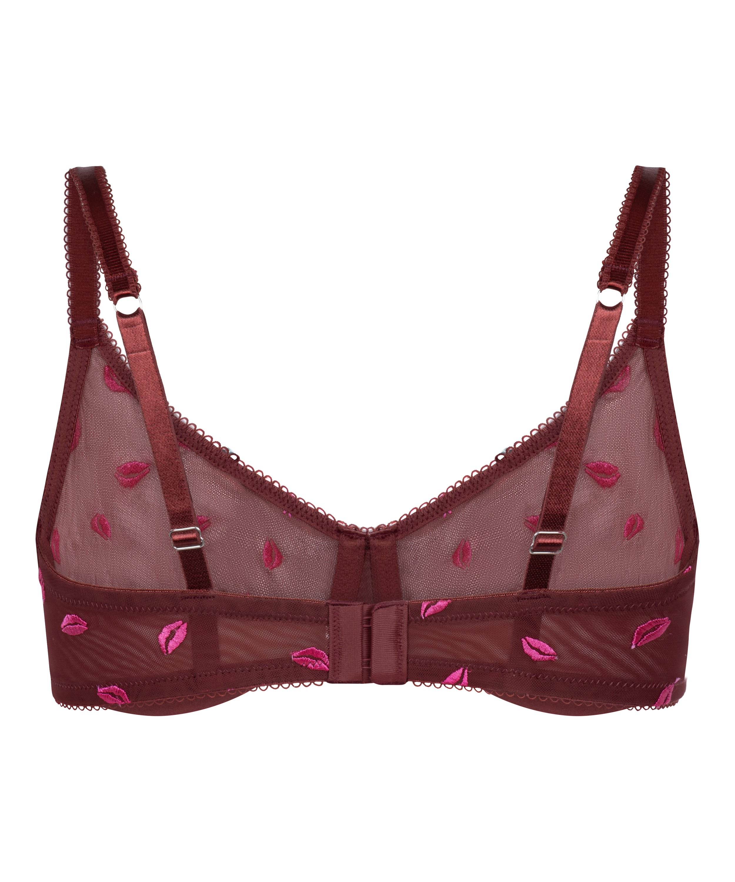 Soutien-gorge &agrave; armatures non-rembourr&eacute; Frida, Rouge, main