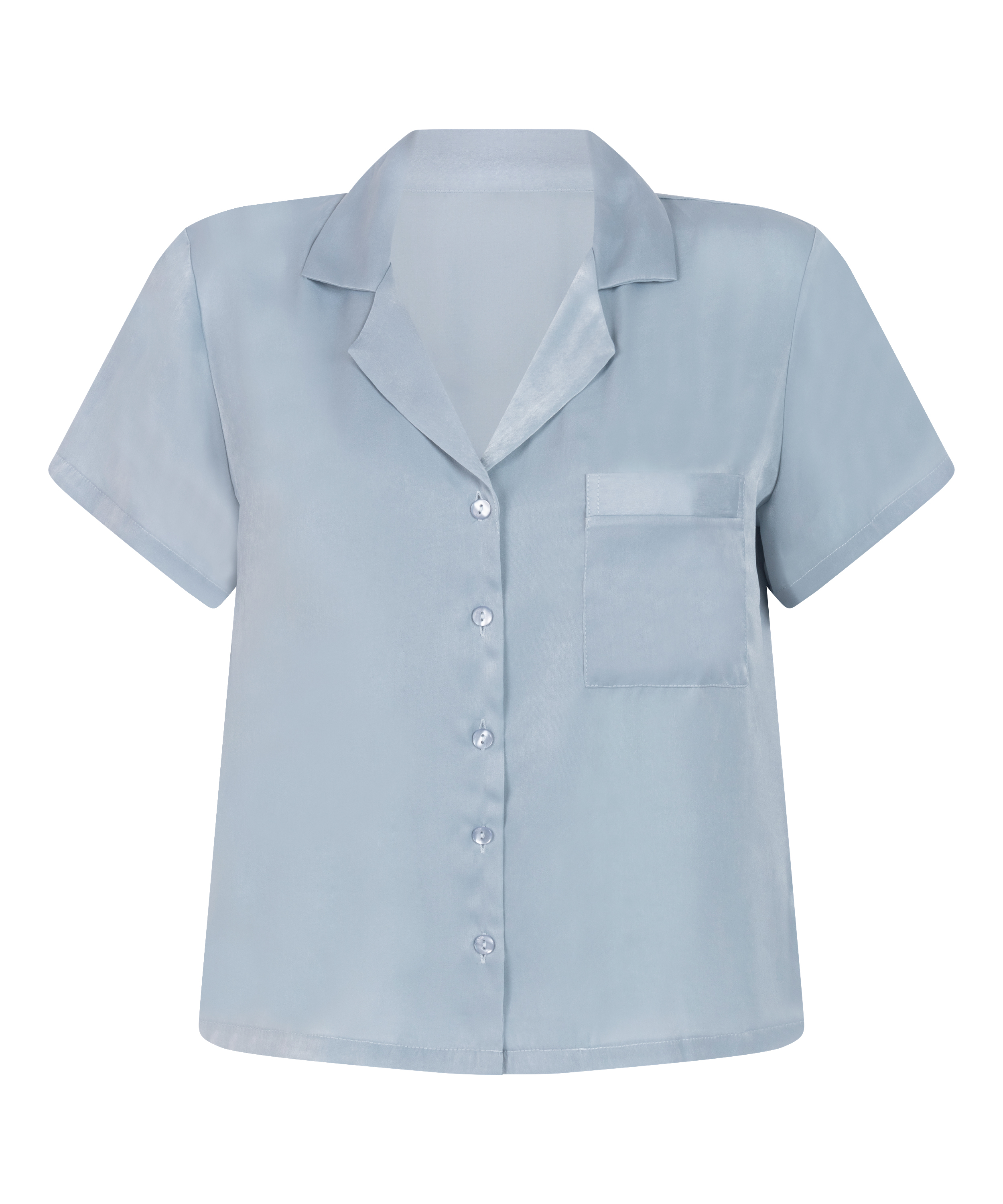 Jacket Satin, Blauw, main