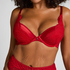 Soutien-gorge &agrave; armatures maximiseur pr&eacute;form&eacute; Whitney, Rouge