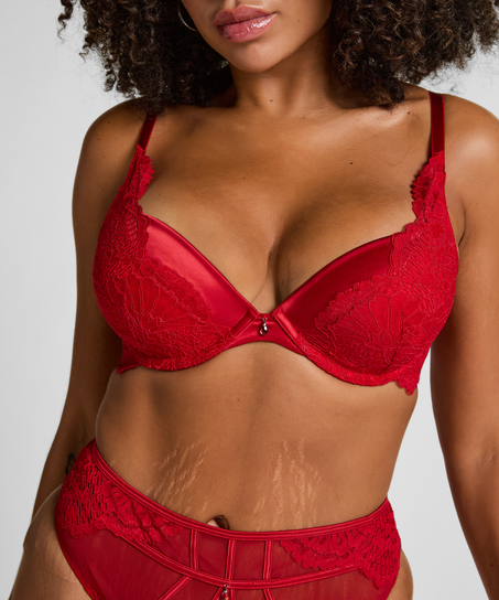 Soutien-gorge &agrave; armatures maximiseur pr&eacute;form&eacute; Whitney, Rouge