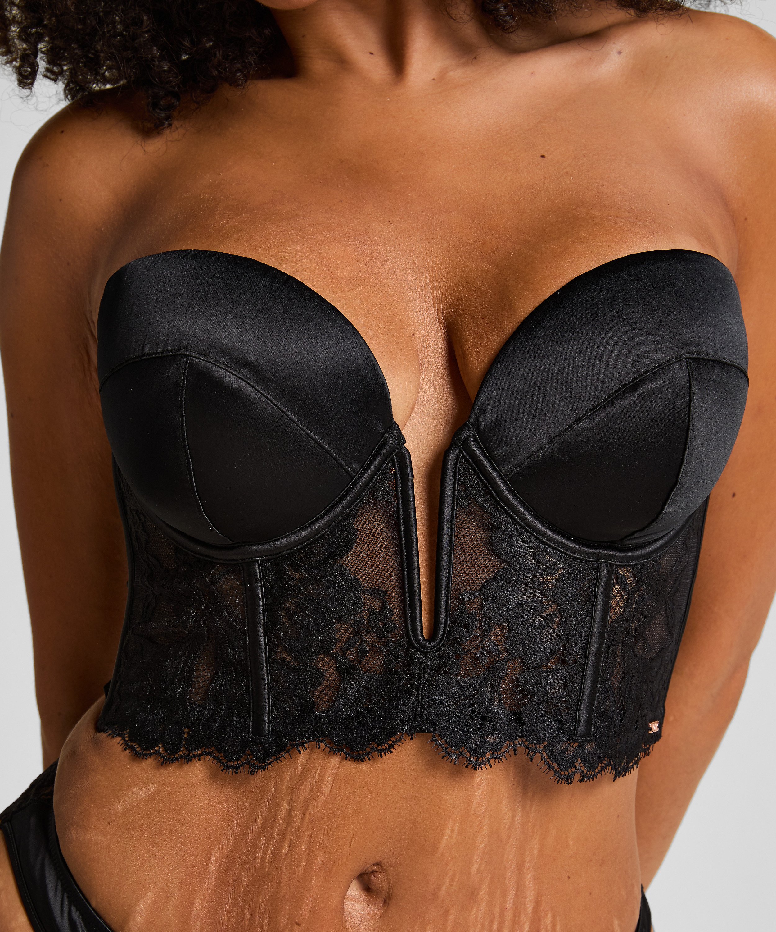 Mini-bustier Grace, Zwart, main