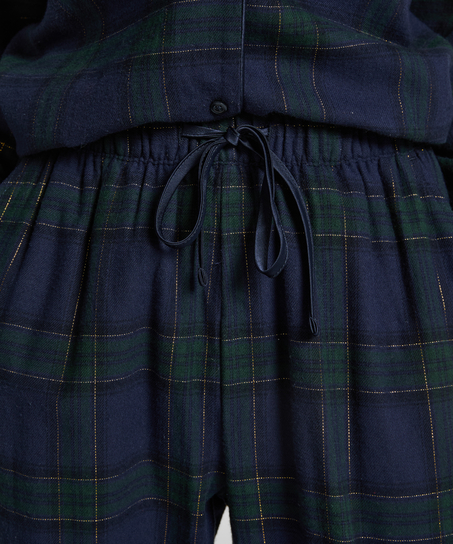 Pyjamabroek Flannel, Blauw