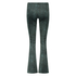Flared Velours Legging, Groen