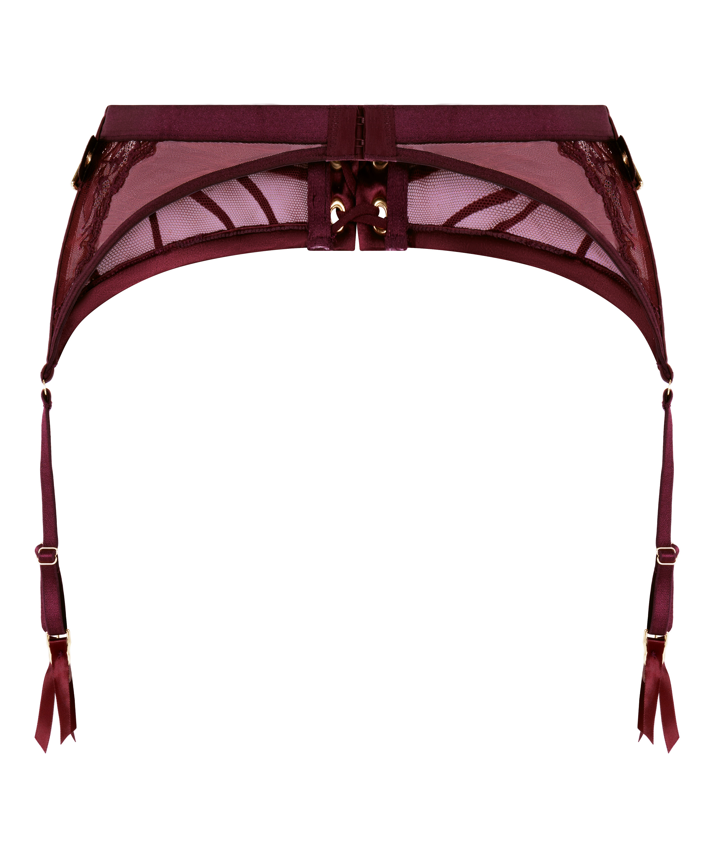 Porte-jarretelles Avela, Rouge, main