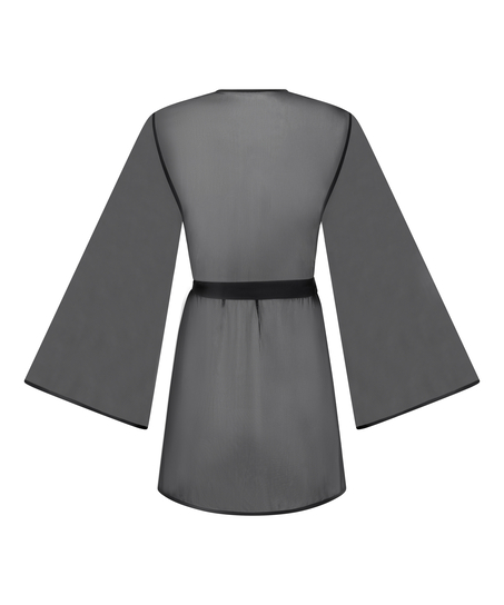 Kimono en maille Imani, Noir