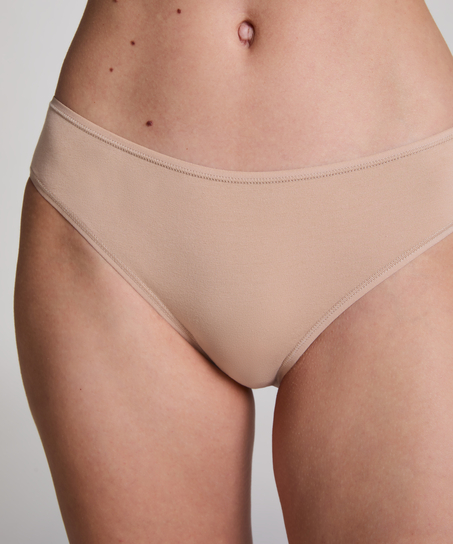 2 katoenen slips Kim, Beige