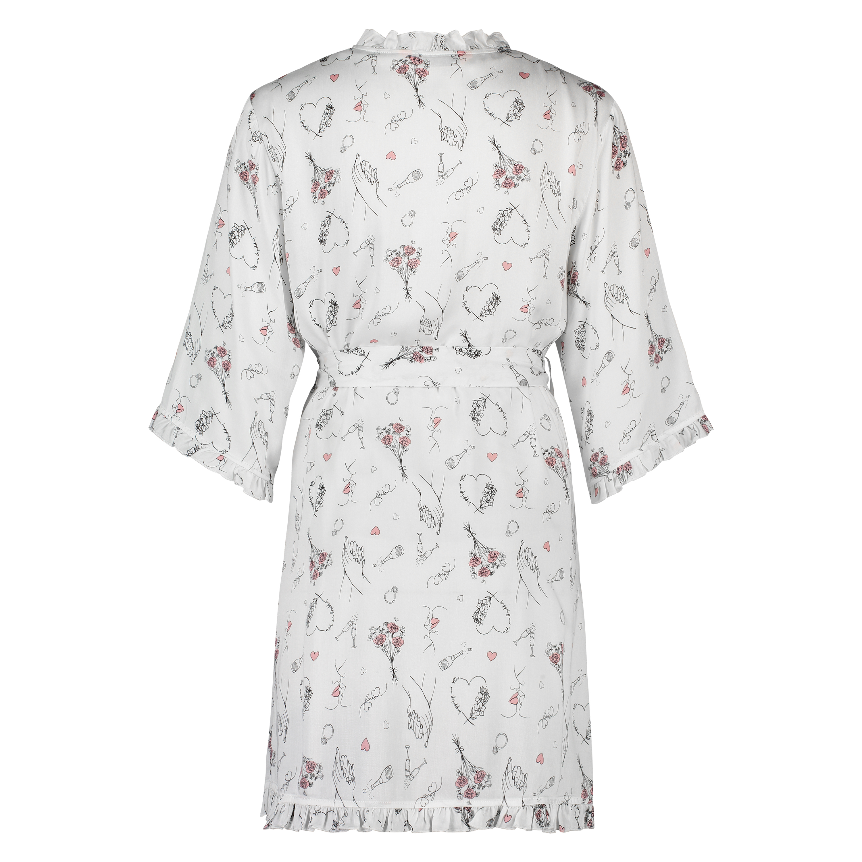 Kimono Bridal, Blanc, main