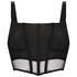 Korset top van mesh Love Me, Zwart