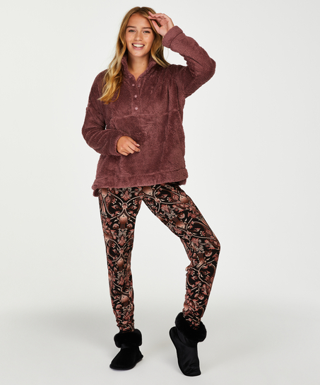 Pantalon de pyjama Jersey, Noir