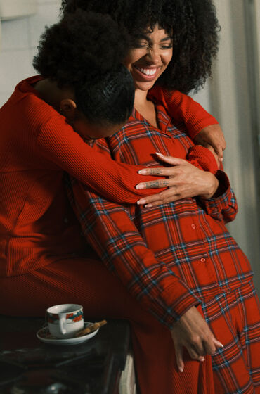 Hunkemöller Pyjamabroek Flannel Rood