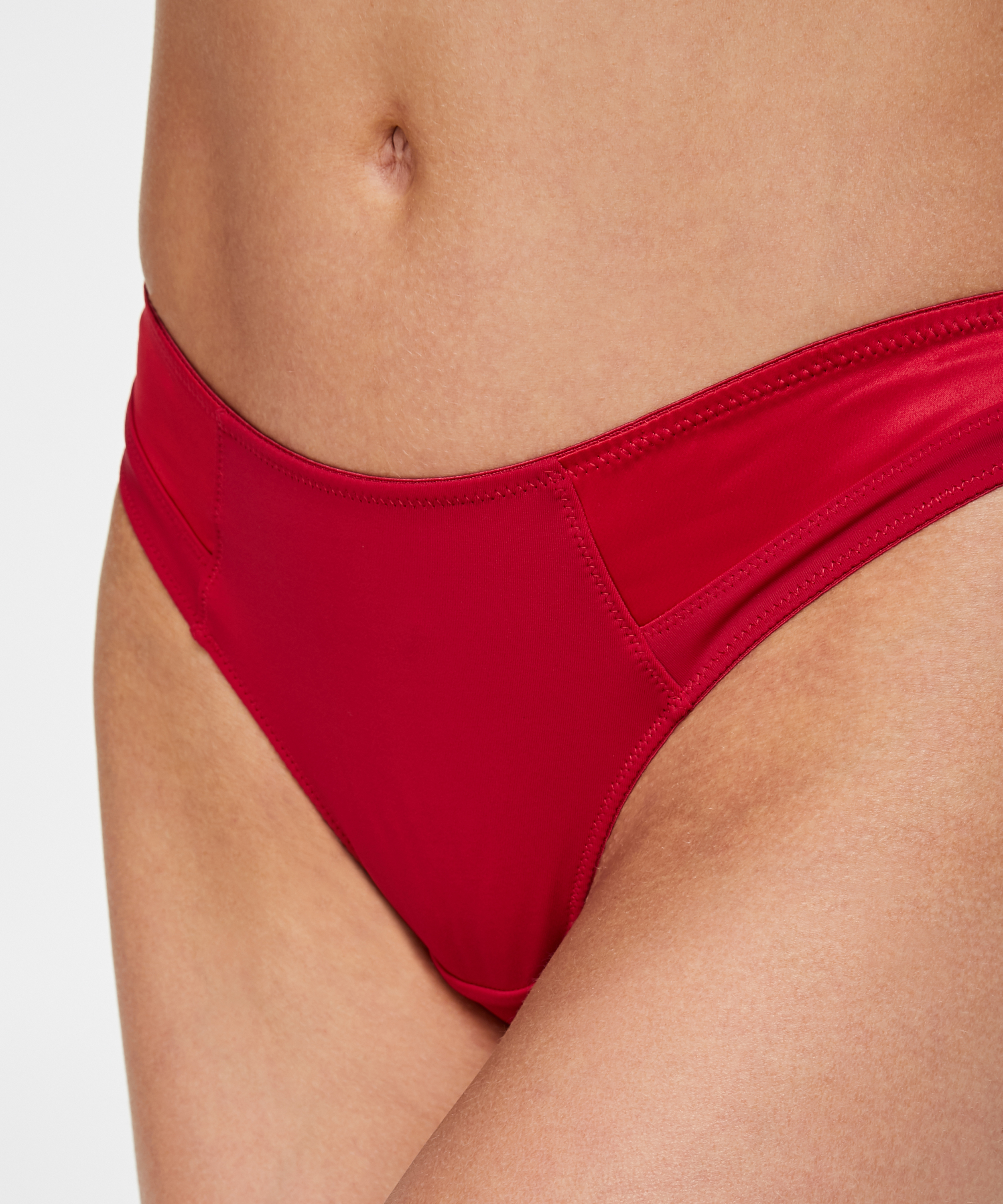 Satin fleece string, Rood, main