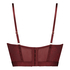 Soutien-gorge rembourr&eacute; &agrave; armatures longline Malika, Rouge