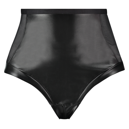 String taille haute Manu, Noir