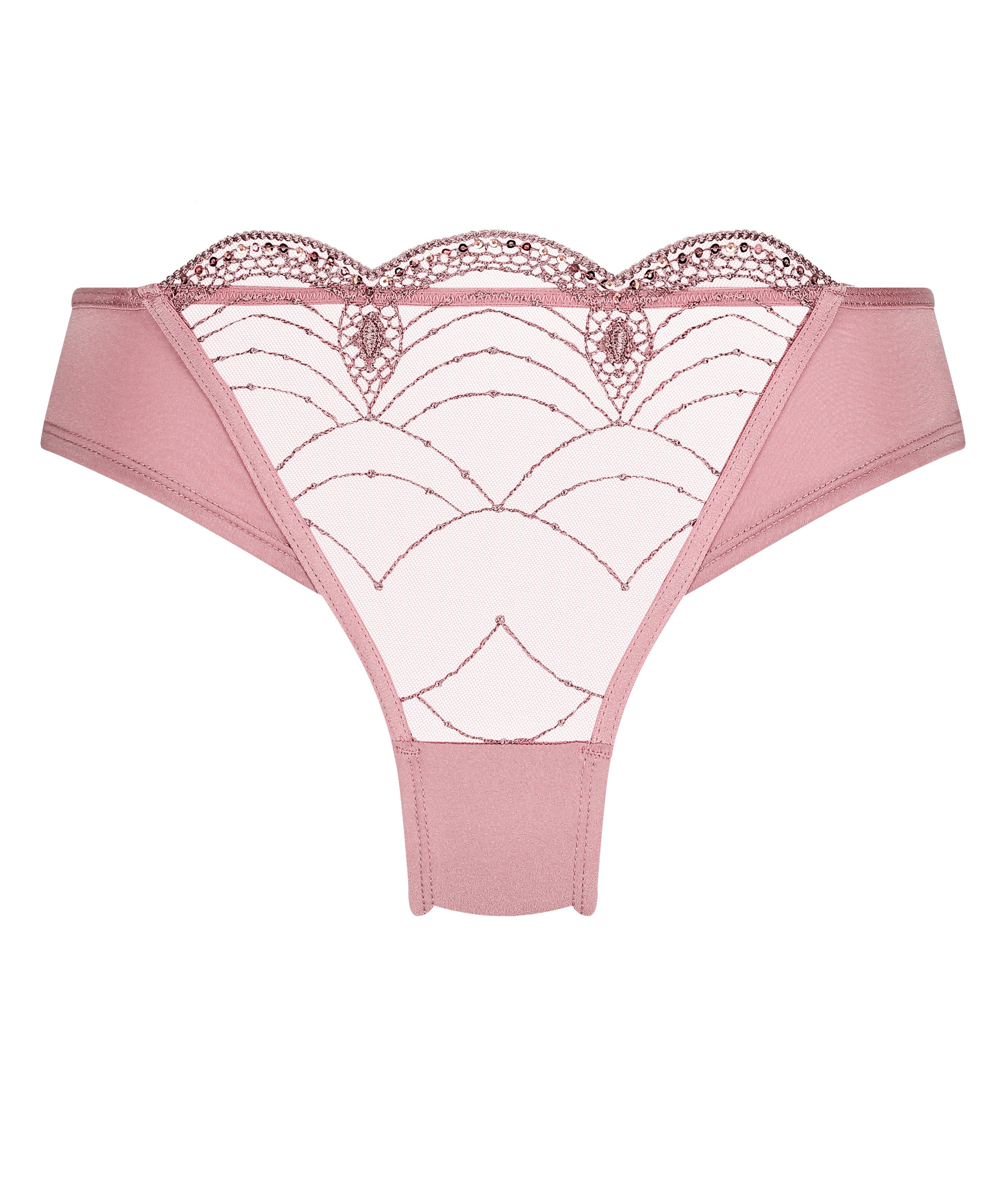 Slip brésilien Ruby, Rose, main