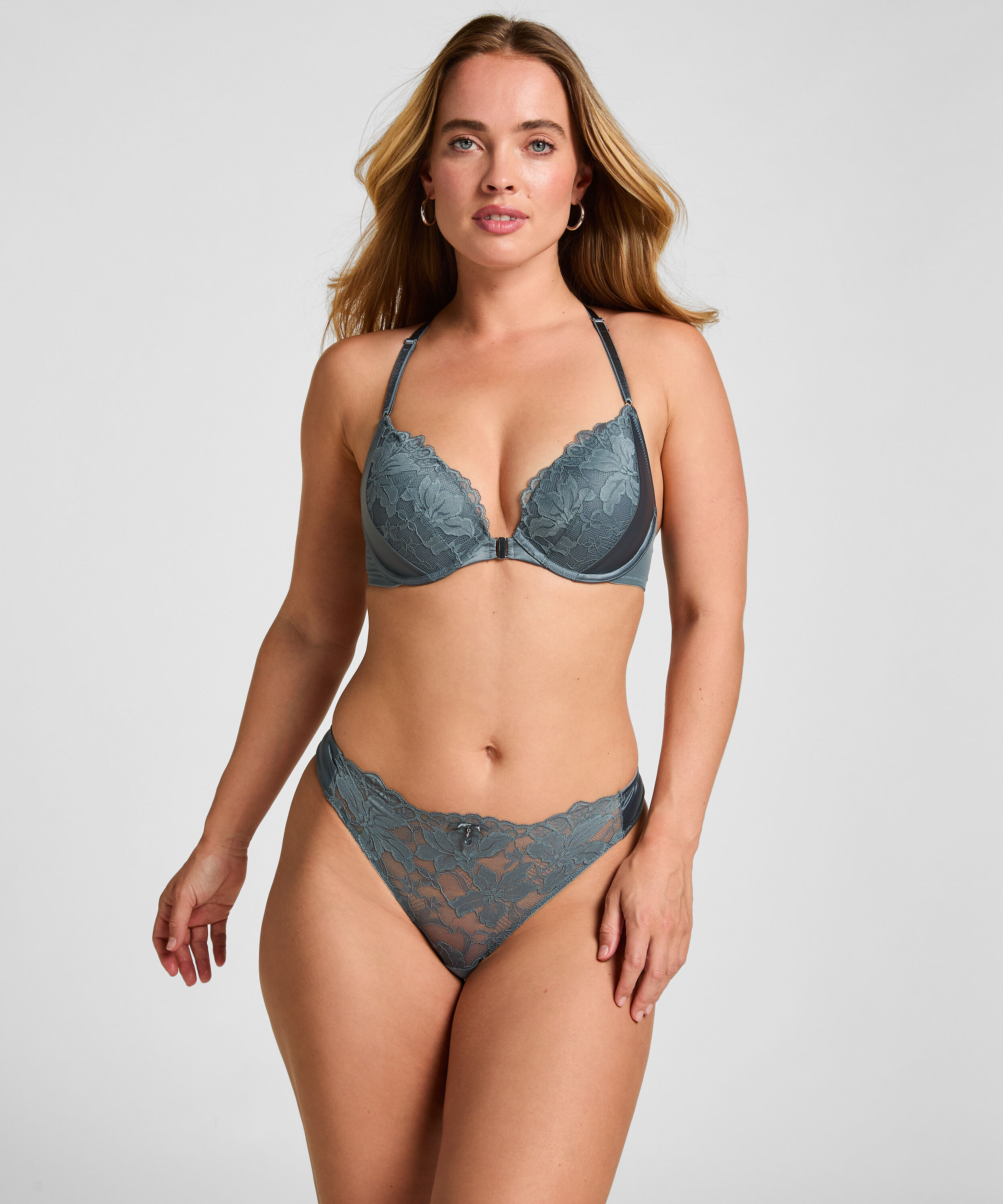 String échancré Viktoria, Bleu