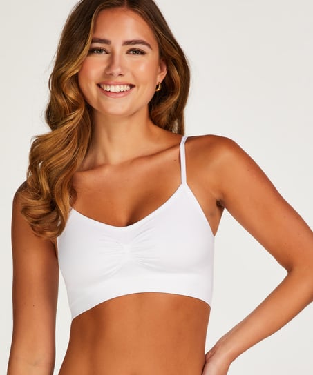 Seamless strappy top, Wit
